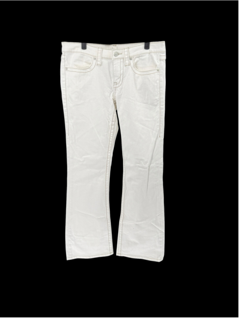 Women's London Jean Boot Cut Jeans Size 8 White